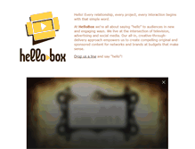 Tablet Screenshot of hellobox.com